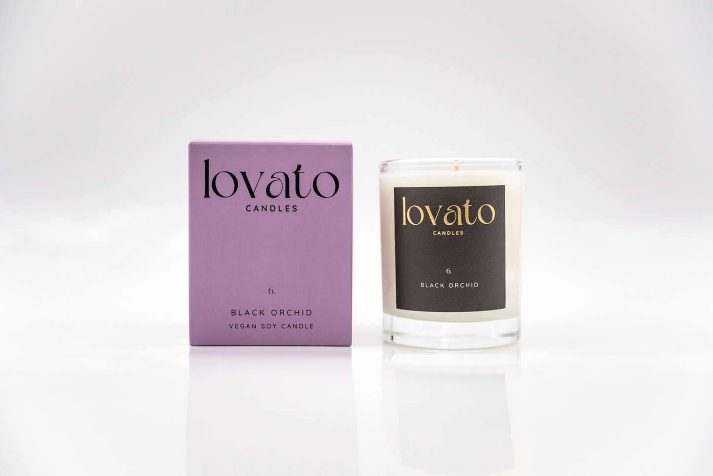 Luxury Scented Votive Soy Candle - Black Orchid