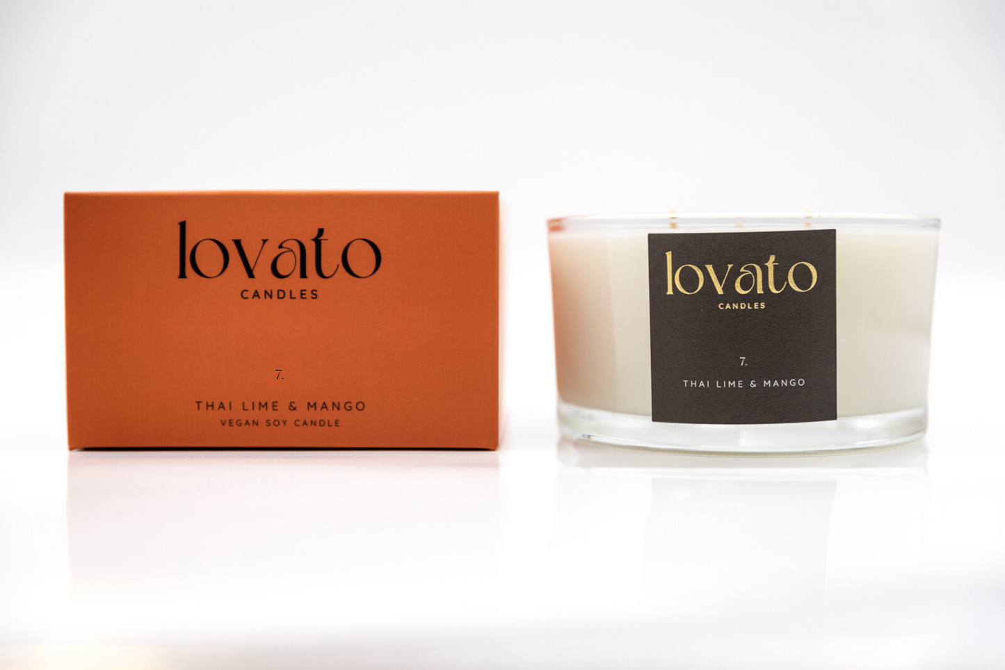 Luxury Scented Soy 3-Wick Candle - Thai Lime & Mango