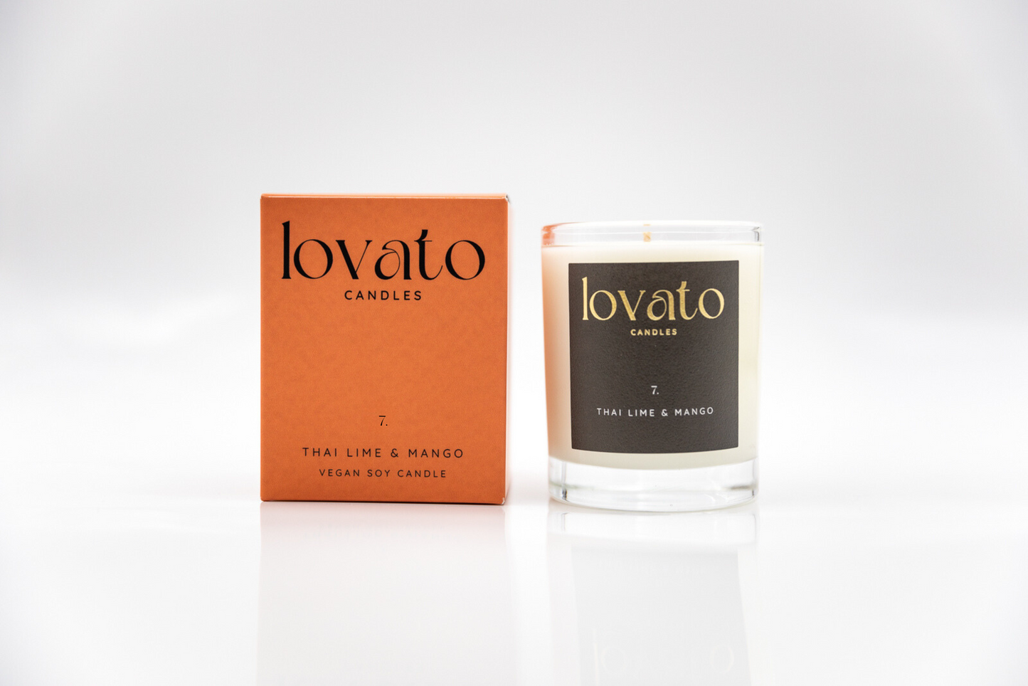 Luxury Scented Medium Soy Candle - Thai Lime & Mango