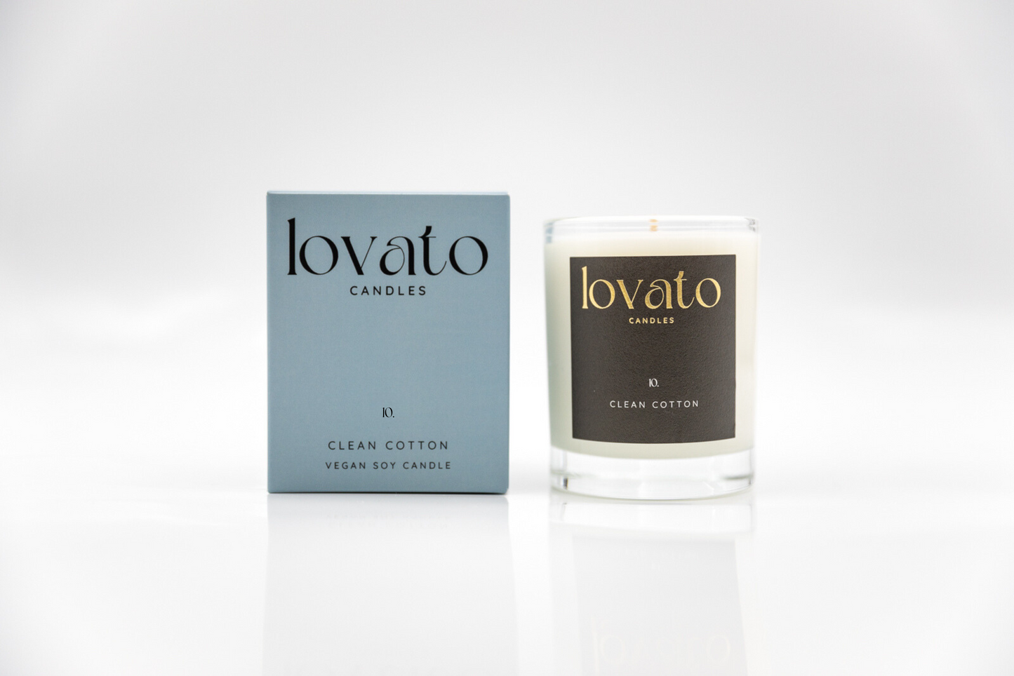 Luxury Scented Votive Soy Candle - Clean Cotton