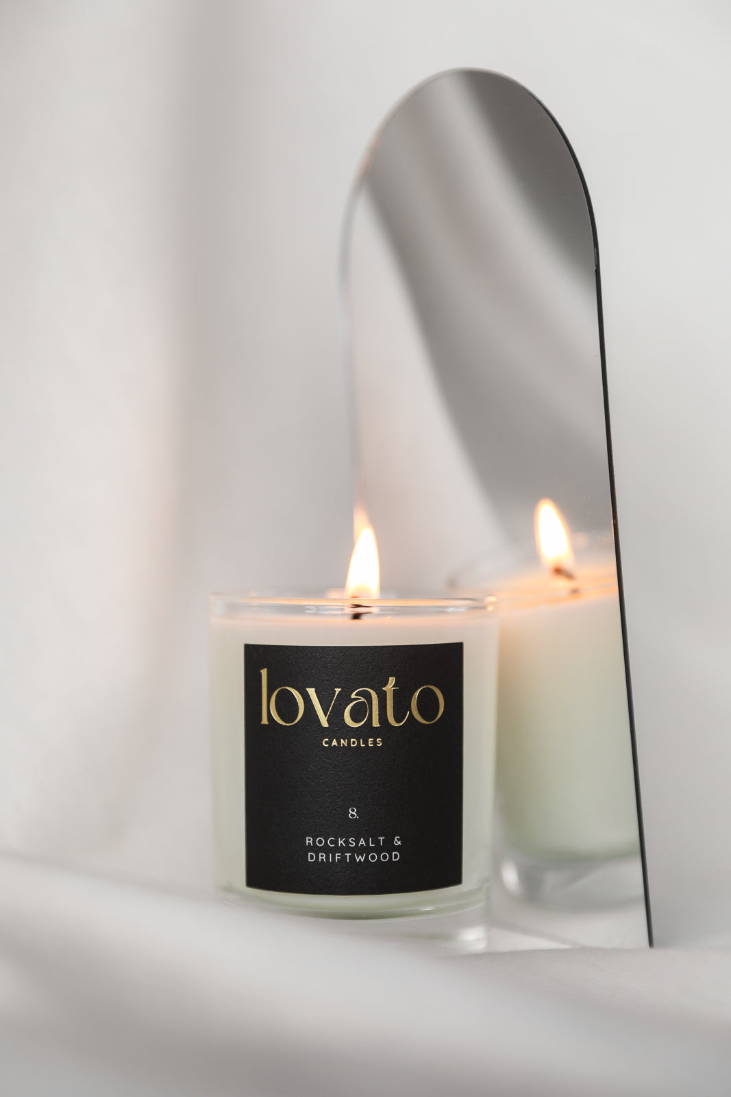 Luxury Scented Medium Soy Candle - Peony & Oud