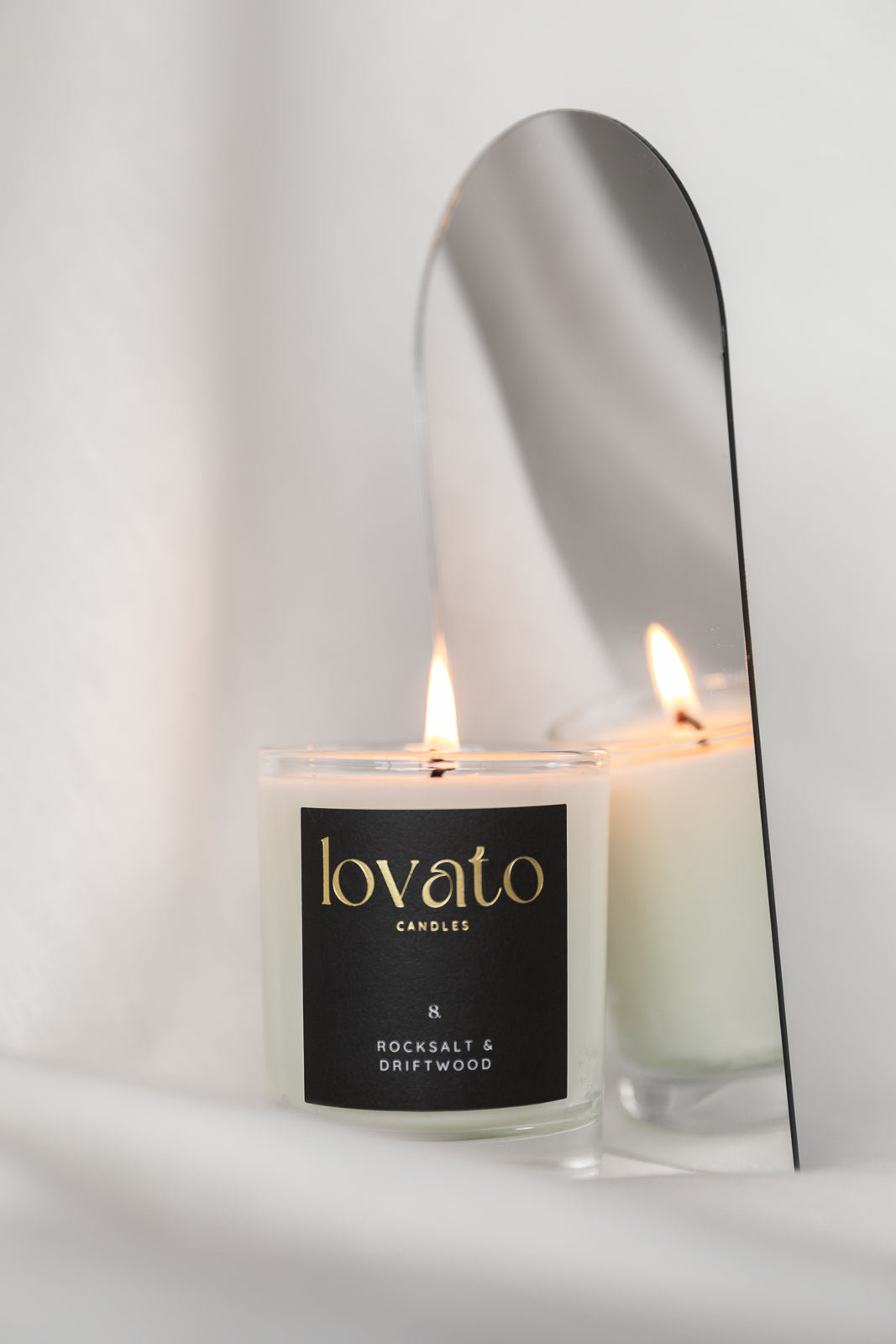 Luxury Scented Votive Soy Candle - Black Plum & Rhubarb