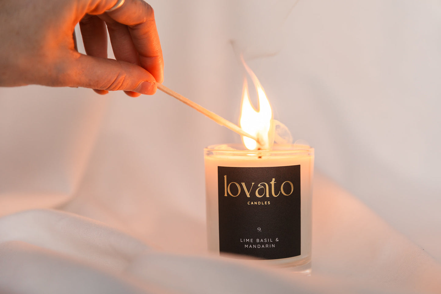 Luxury Scented Medium Soy Candle - Thai Lime & Mango