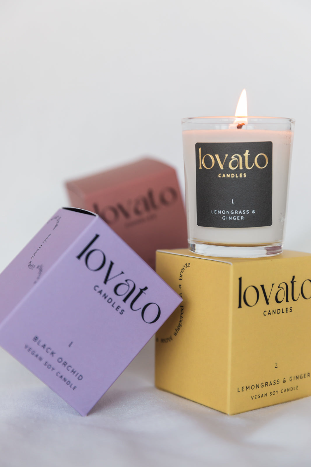 Luxury Scented Votive Soy Candle - Black Orchid