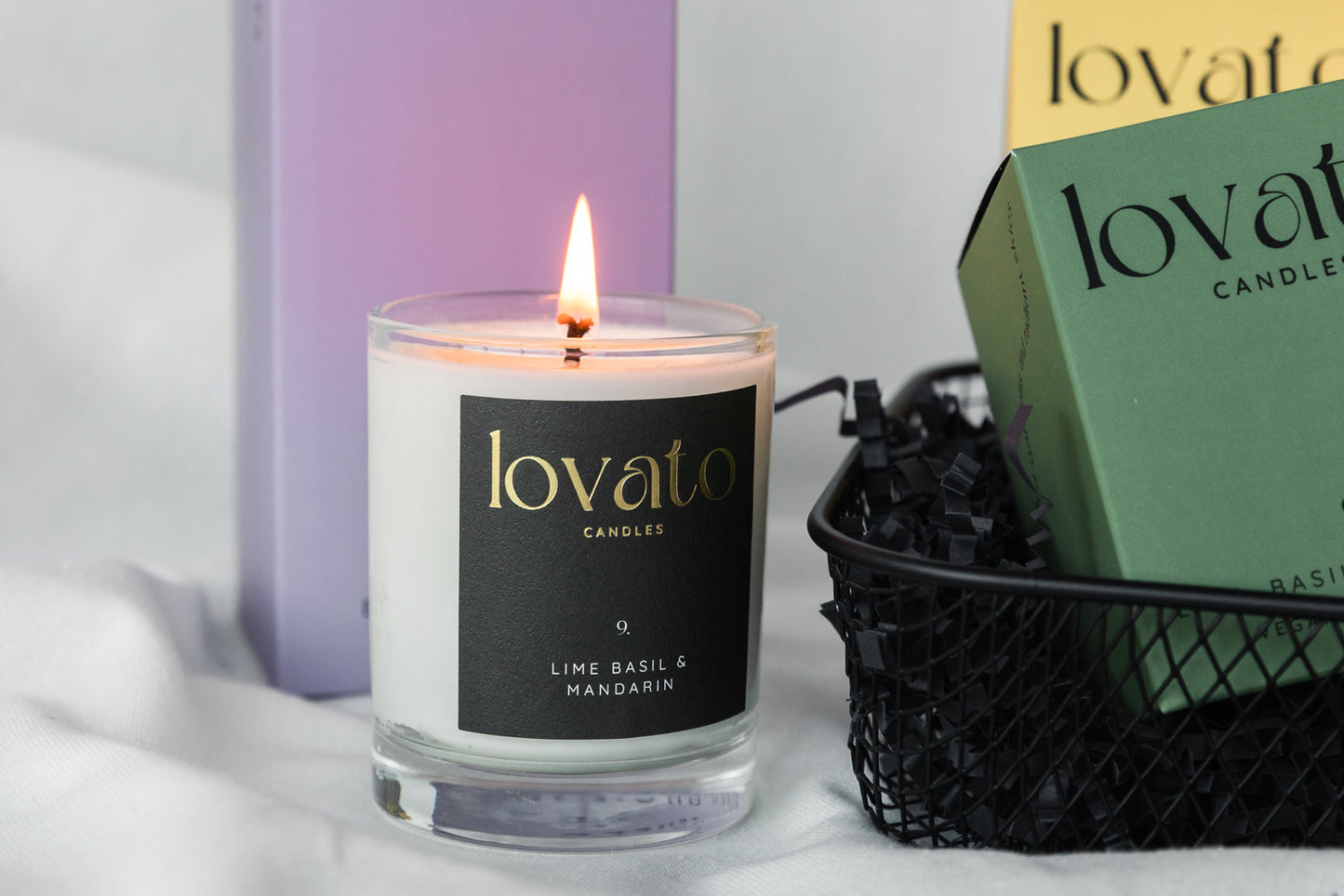 Luxury Scented Medium Soy Candle - Black Orchid