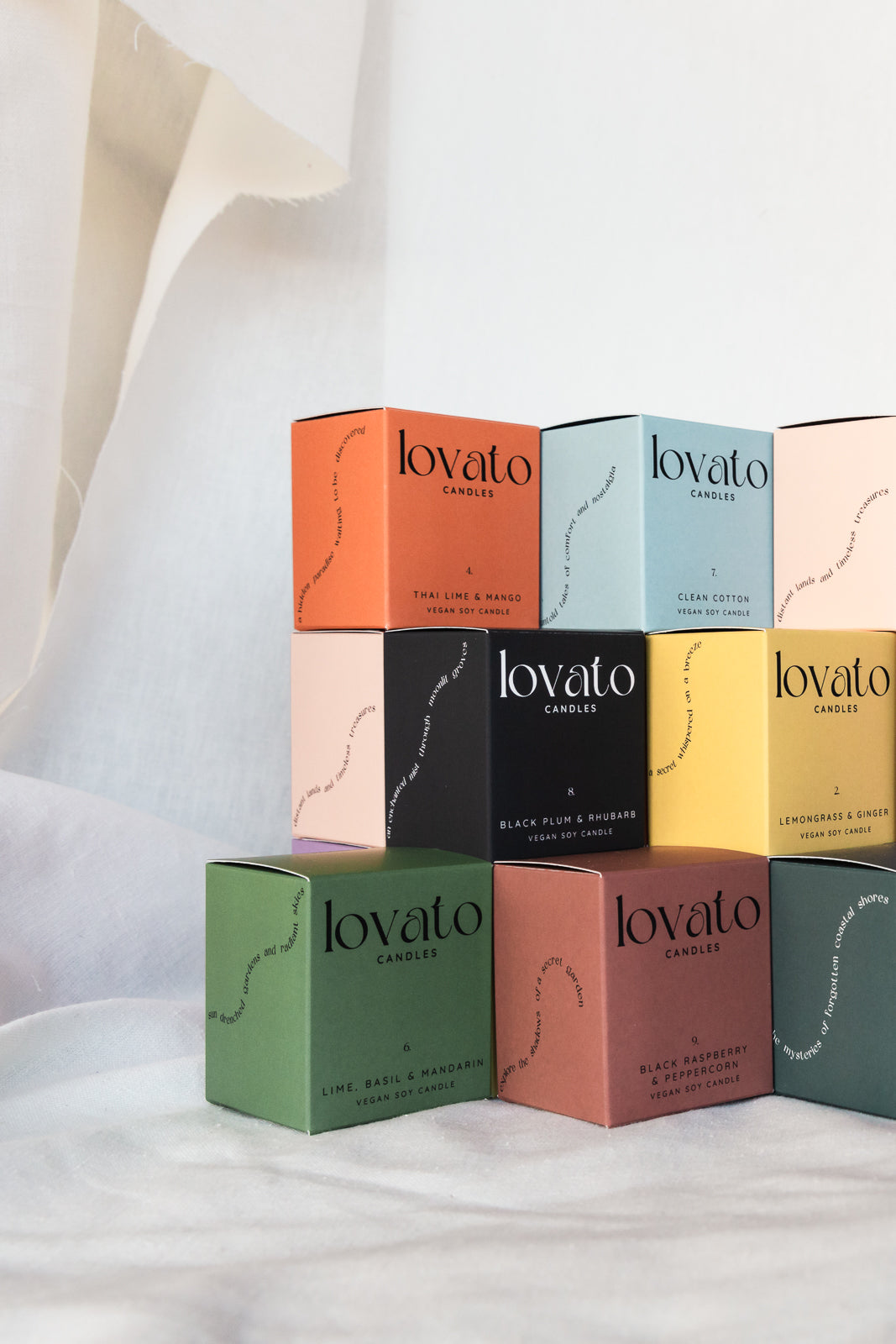 Luxury Scented Medium Soy Candle - Lemongrass & Ginger