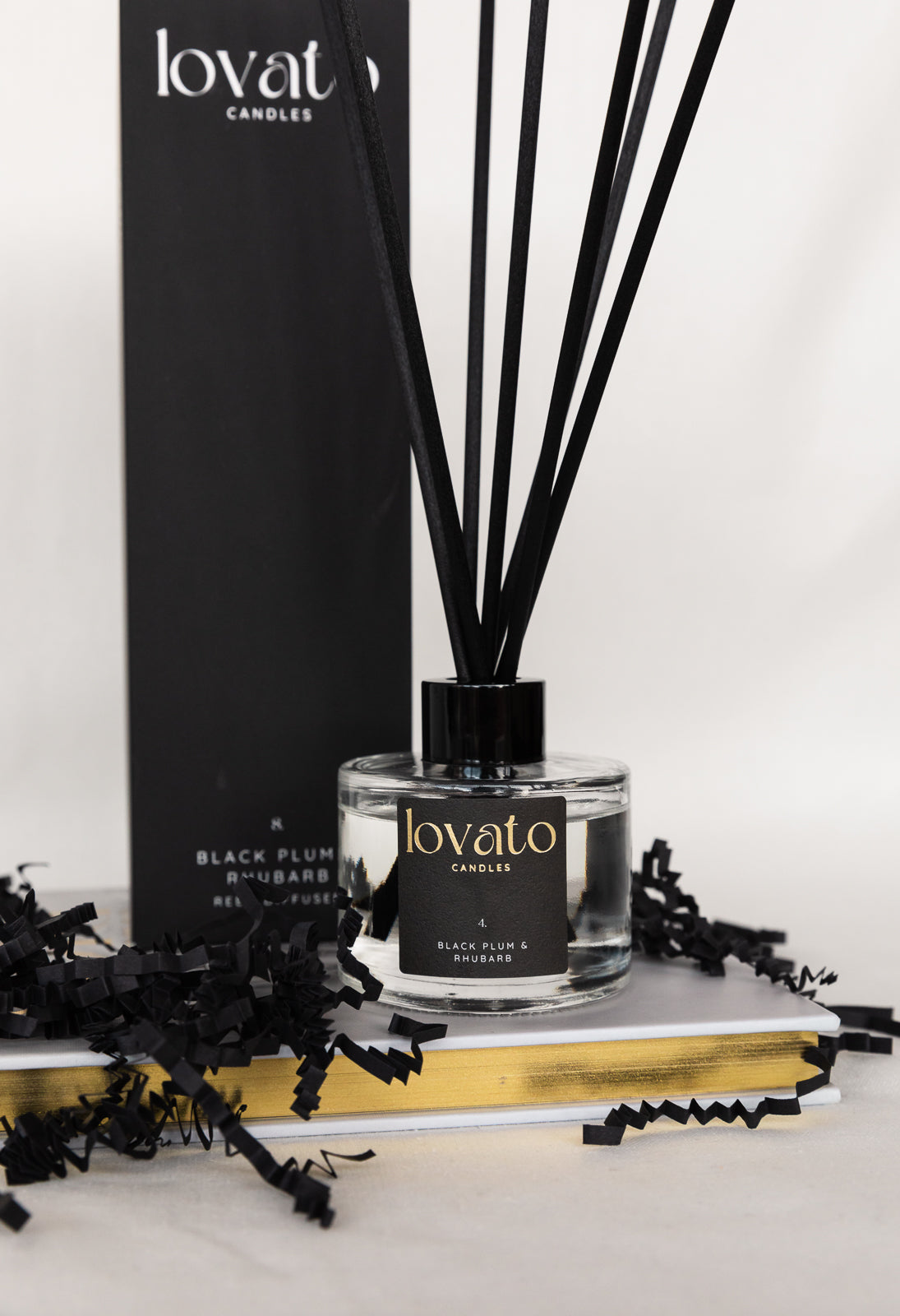 Scented Reed Diffuser - Black Plum & Rhubarb