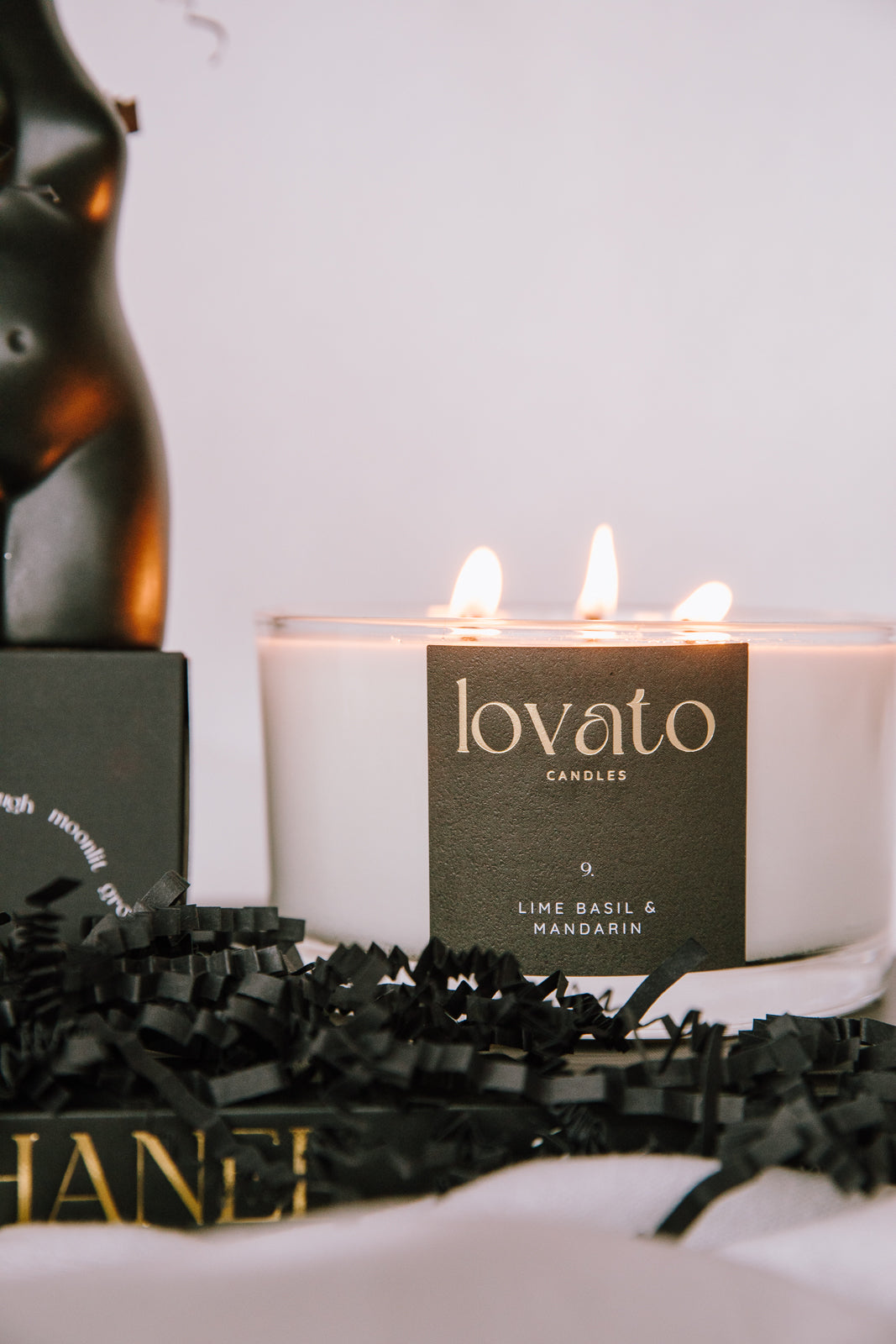 Luxury Scented Soy 3-Wick Candle - Clean Cotton