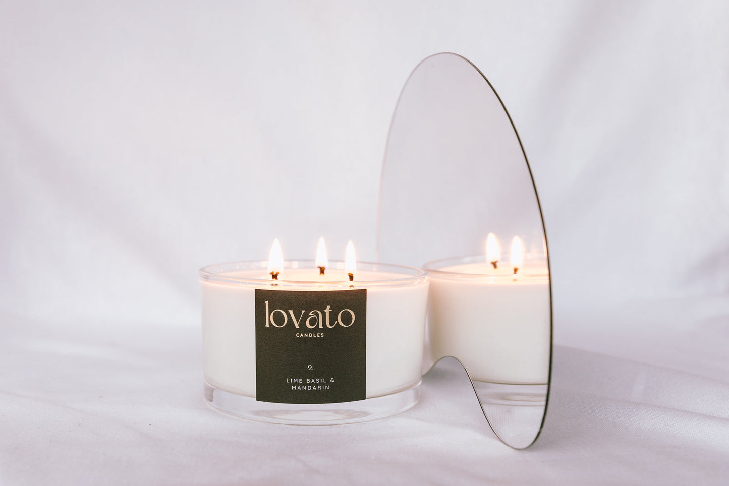 Luxury Scented Soy 3-Wick Candle - Black Orchid