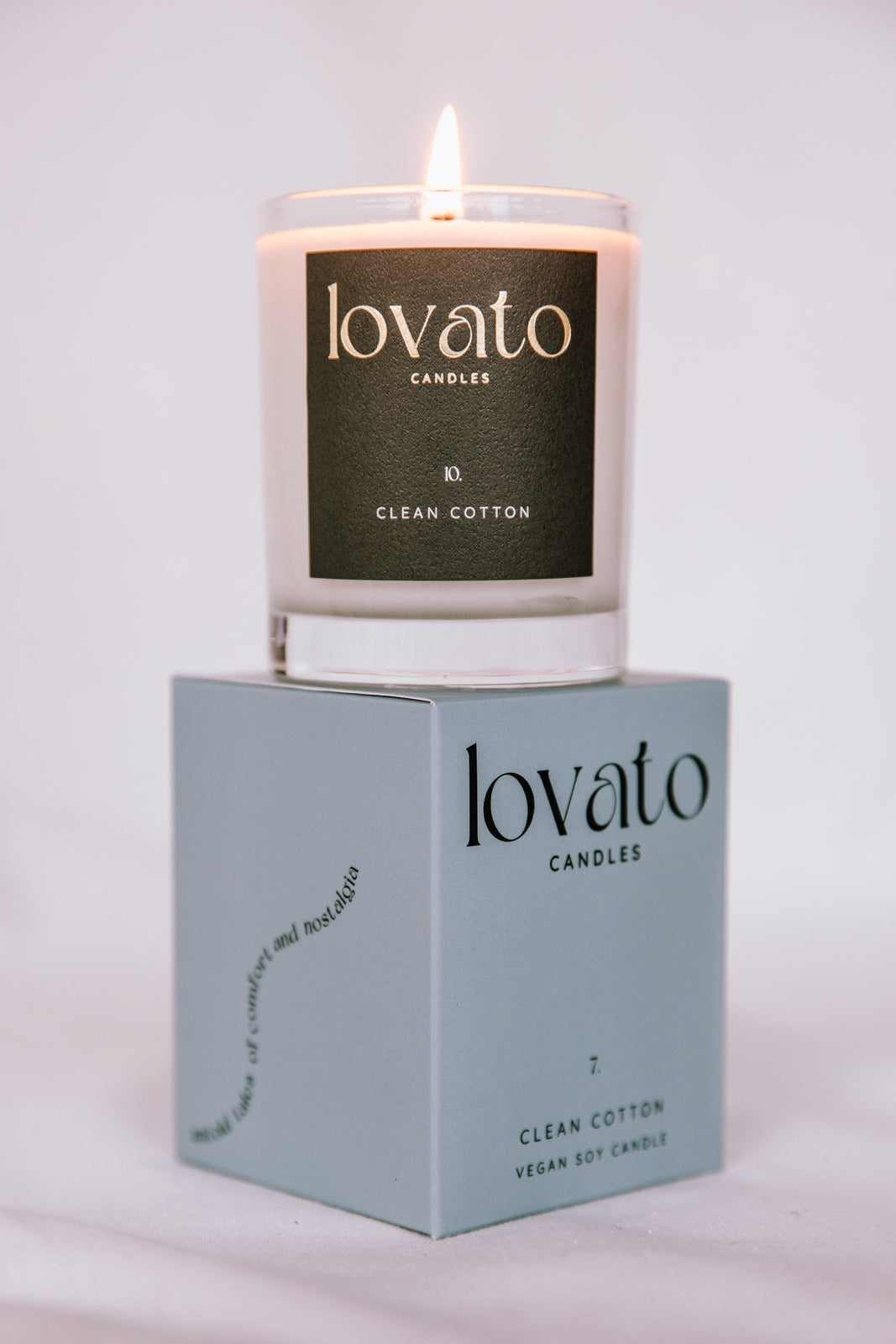 Luxury Scented Votive Soy Candle - Clean Cotton