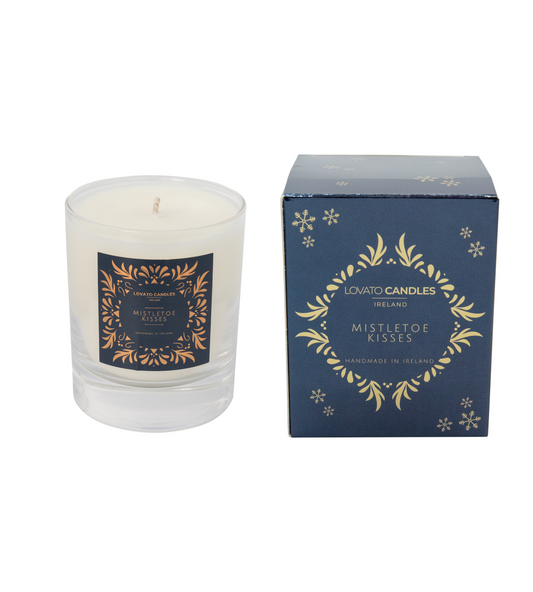 Christmas Clear Scented Candle with Luxury Box - Mistletoe Kisses