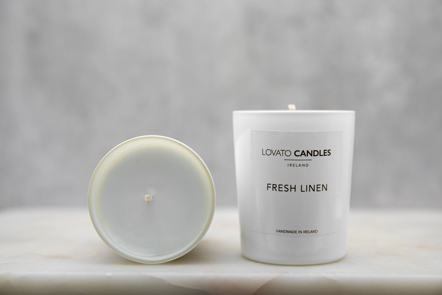 White Votive Candle - Fresh Linen