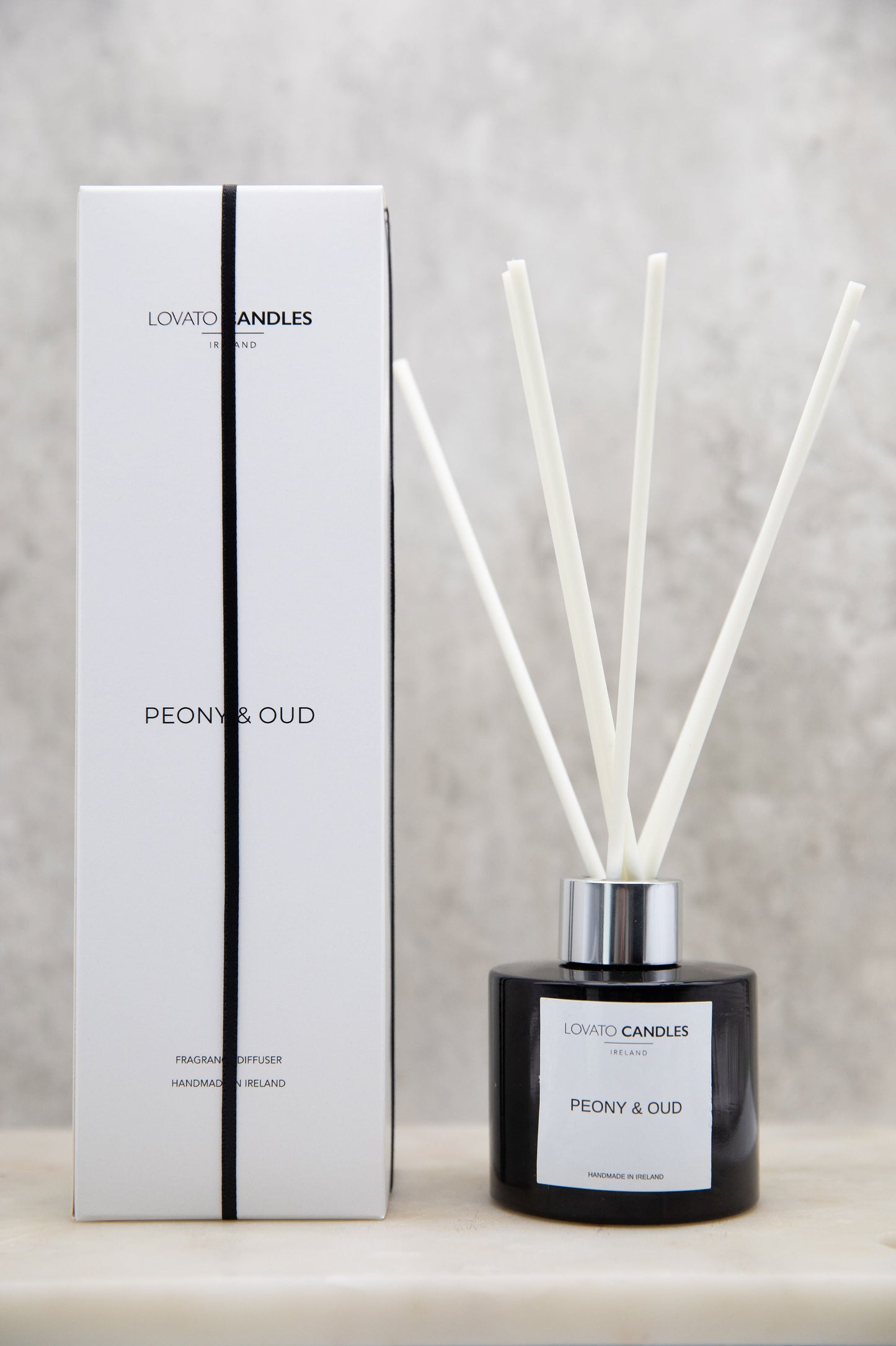 Black Diffuser - Peony & Oud