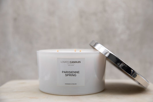 White 3-Wick Candle - Parisienne Spring