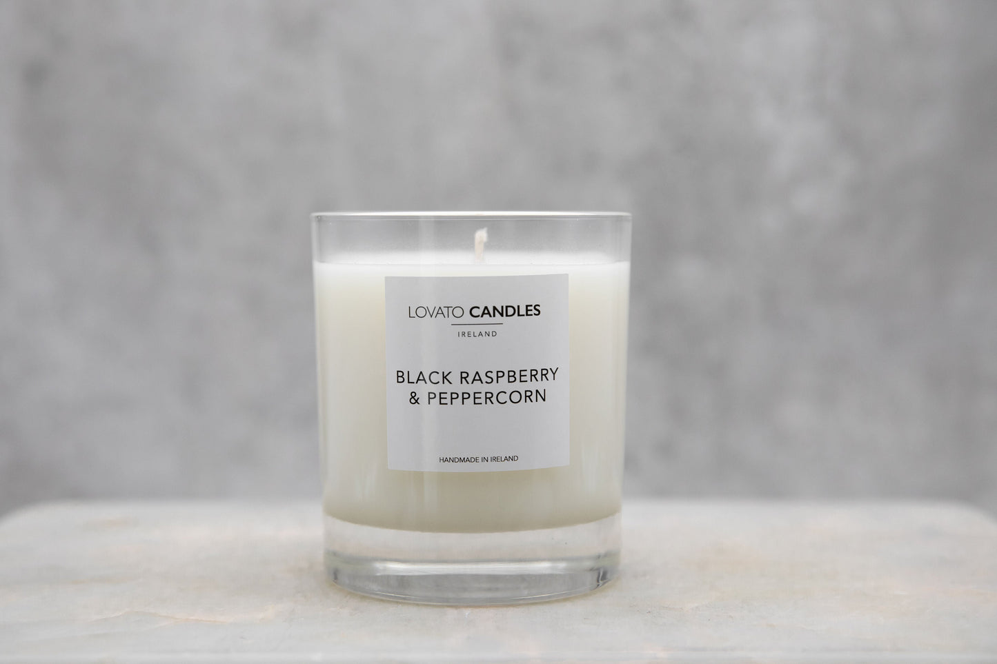 Luxury Clear Candle - Black Raspberry & Peppercorn