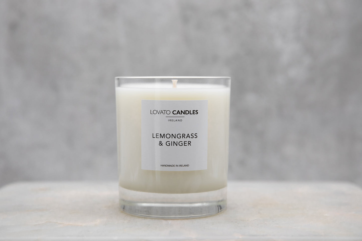 Luxury Clear Candle - Lemongrass & Ginger