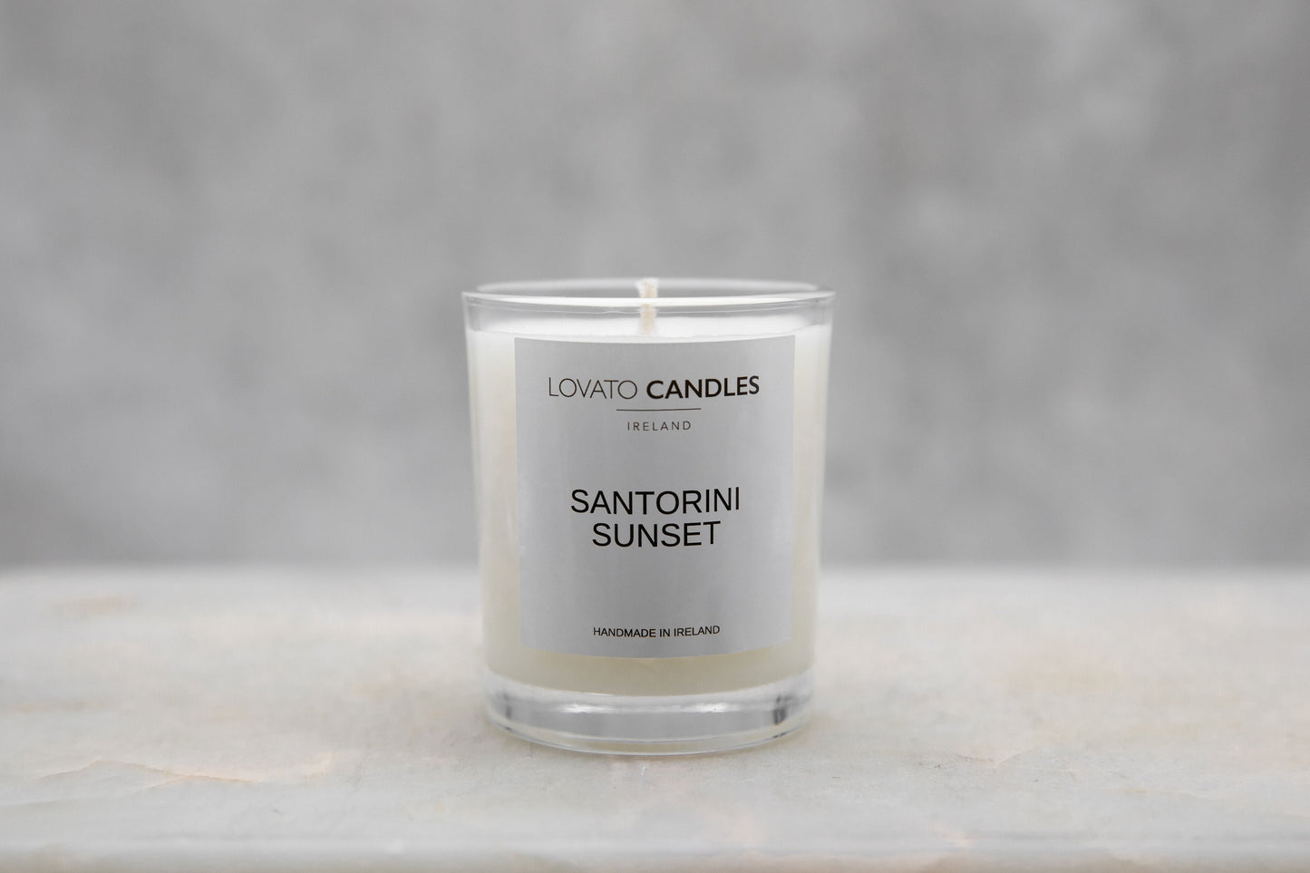 Clear Votive Candle - Santorini Sunset