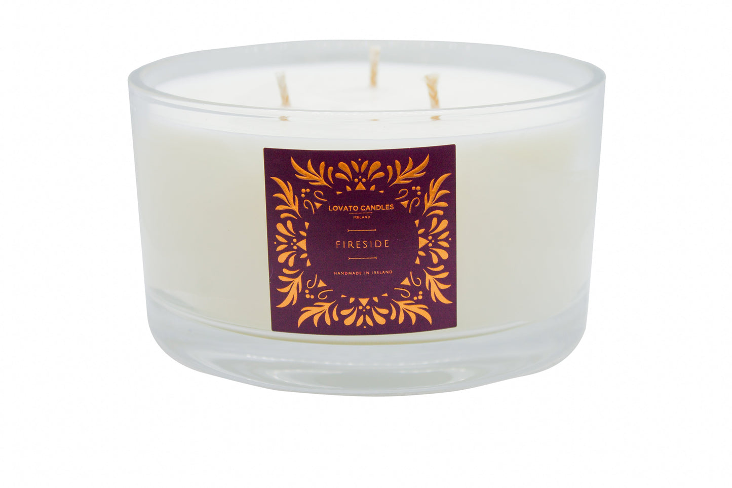 Christmas Clear 3-Wick Candle - Fireside